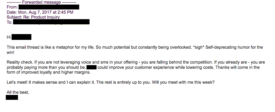 an outreach follow up email