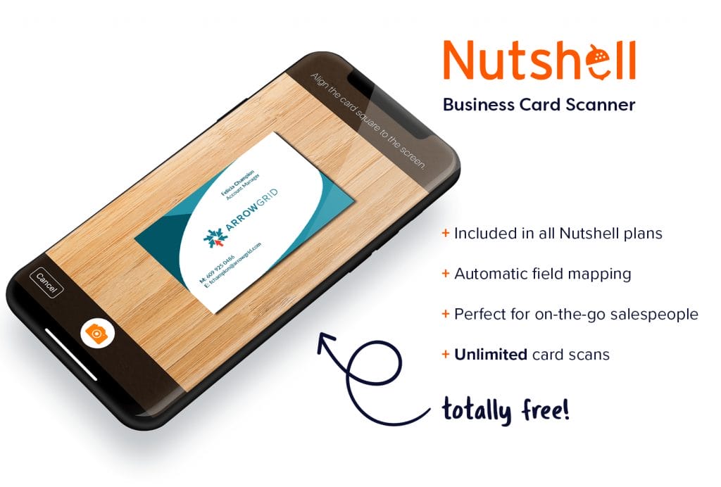 Nutshell business card scanner