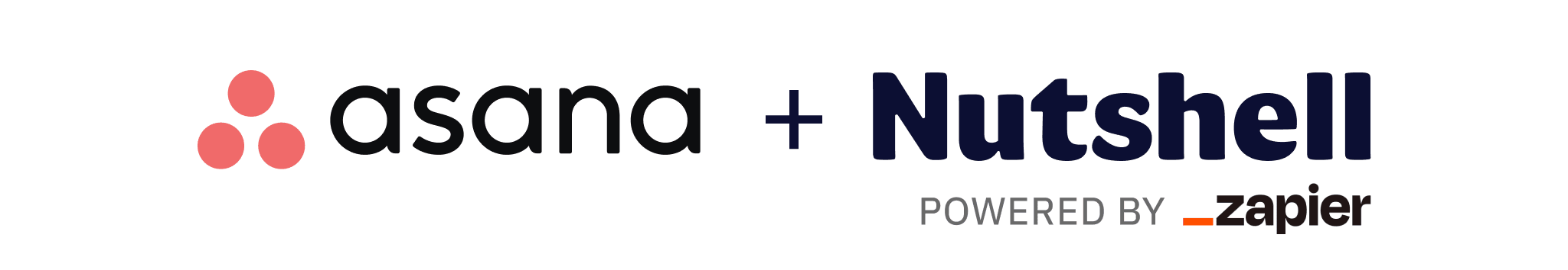 a logo for Asana + Nutshell is shown on a white background