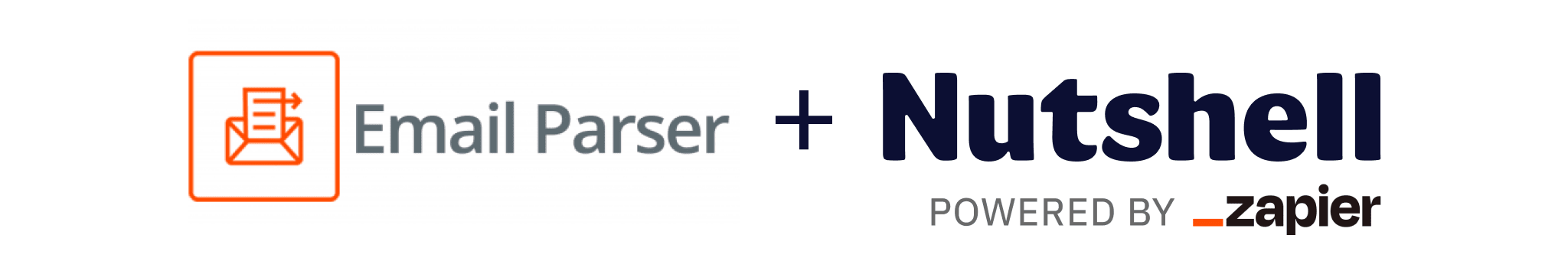 a logo that says Email Parser + Nutshell on it