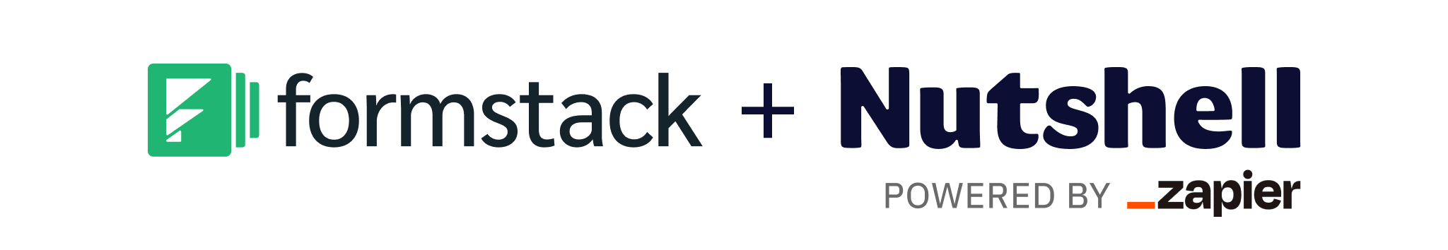 a logo for Formstack Documents and Nutshell