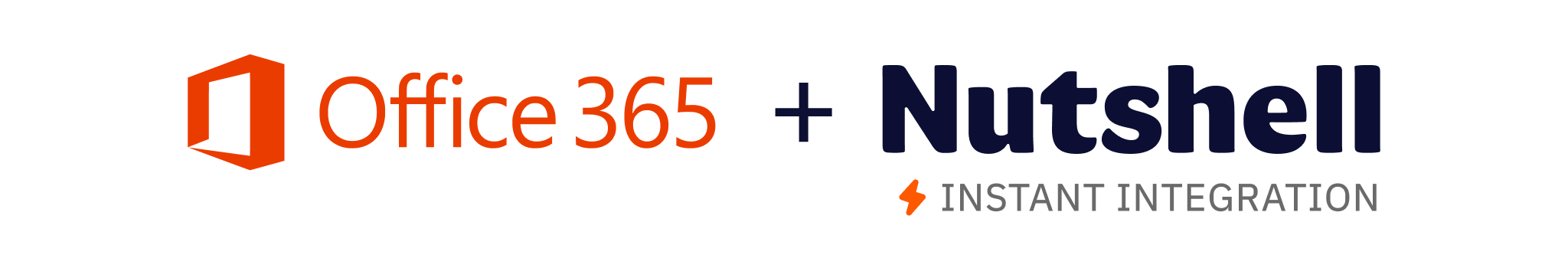 a logo for Microsft Office and Nutshell is shown on a white background