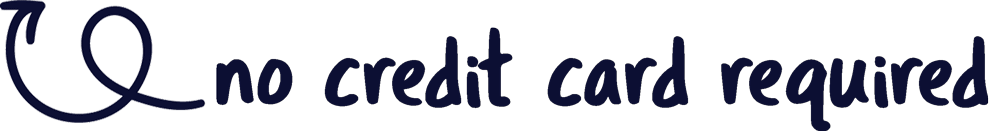 Inget kreditkort krävs pil