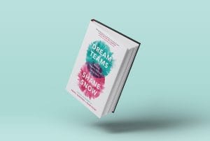 a book called dream teams by shane snow is floating in the air