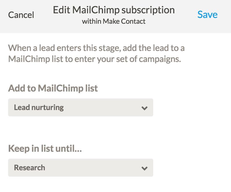 Mailchimp list segmentation for B2B referral program