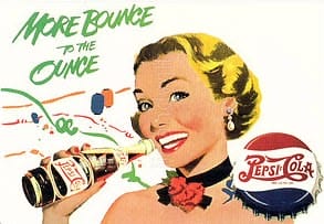 Vintage Pepsi Cola ad for how to write SEO content article