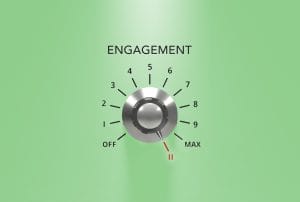 a knob with the word engagement on it