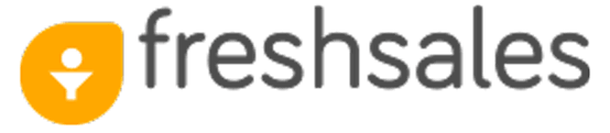 ein Logo für Freshsales wird auf weißem Hintergrund gezeigt