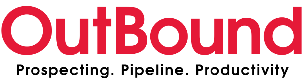 a red outbound logo that says Prospecting pipeline Productivity