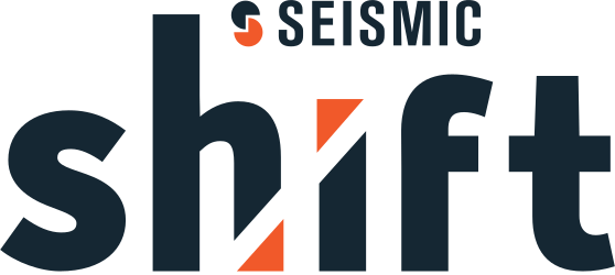a logo for seismic shift on it