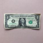 uma nota de um dólar dos Estados Unidos da América