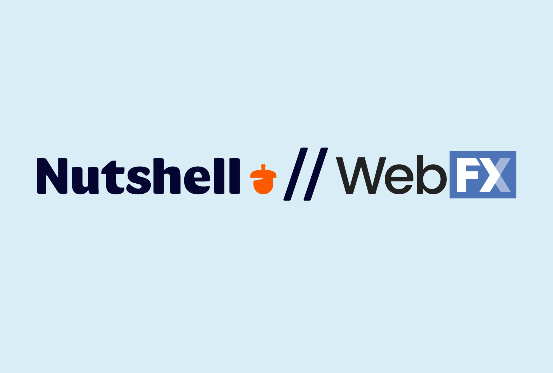 Nutshell and WebFX logos