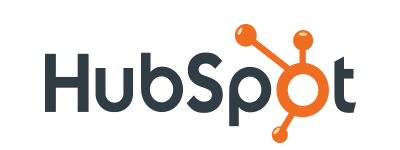 a logo for HubSpot is shown on a white background