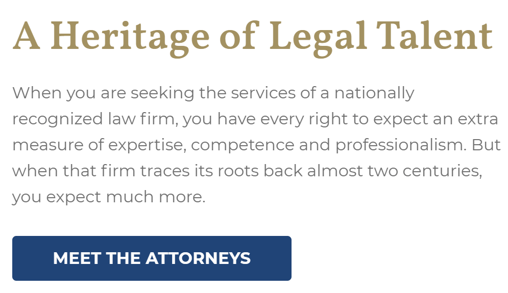 a screenshot of a formal font used by rose law firm