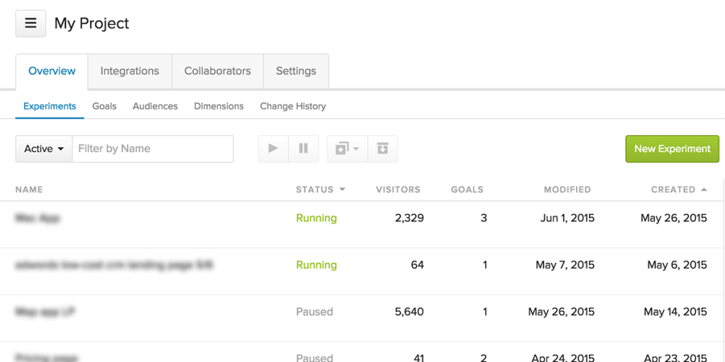 a screenshot of a web page titled my Project