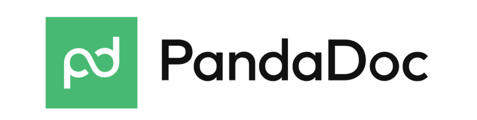 vihreä ja musta logo PandaDocille.
