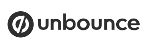 a black and white logo for Unbounce on a white background