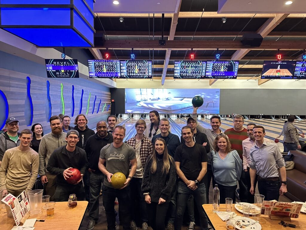 nutshell team playing bowls