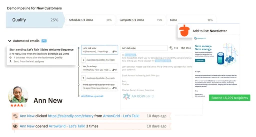 kuvakaappaus Ann Newin uusien asiakkaiden esittelyputkesta