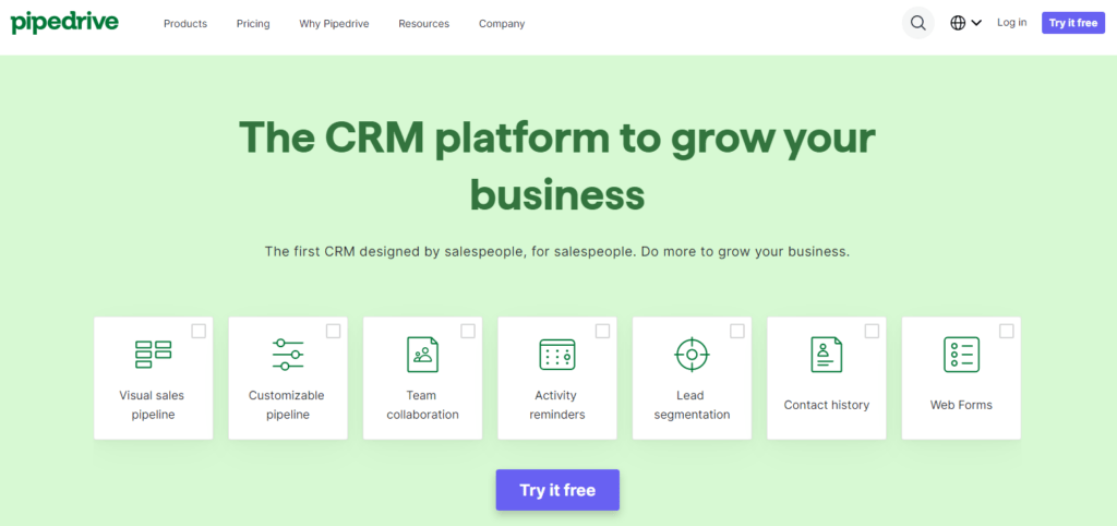 pipedrive crm for b2b