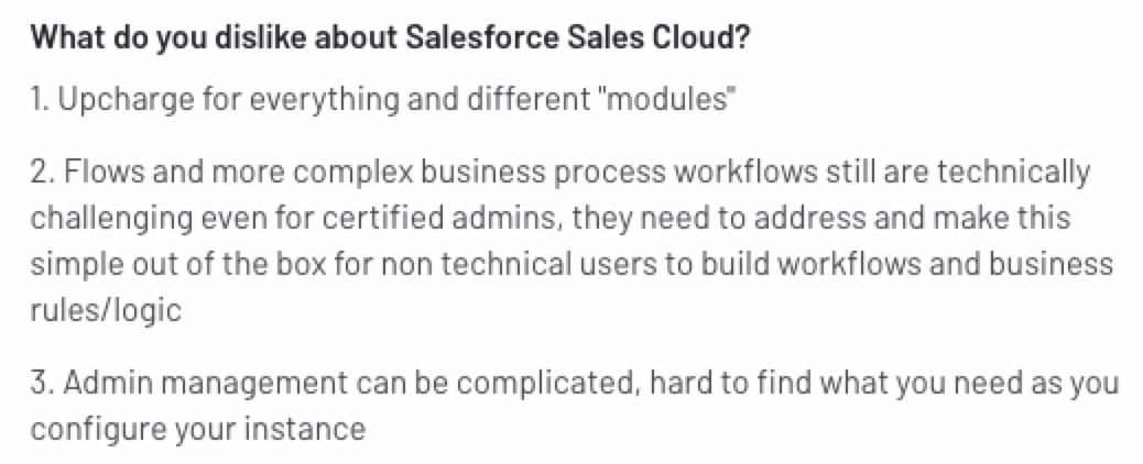 testimonial on Salesforce