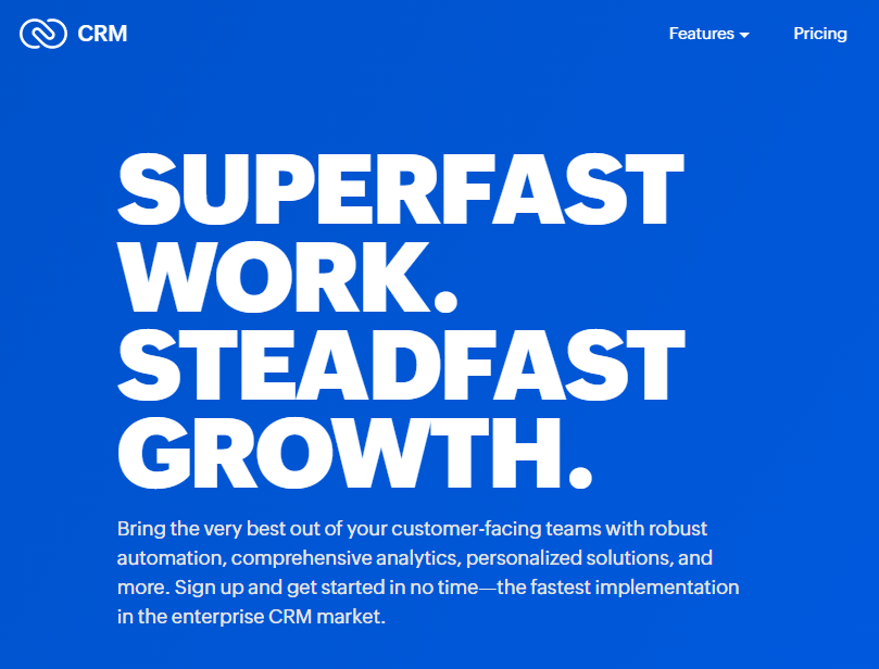 zoho crm for business to business