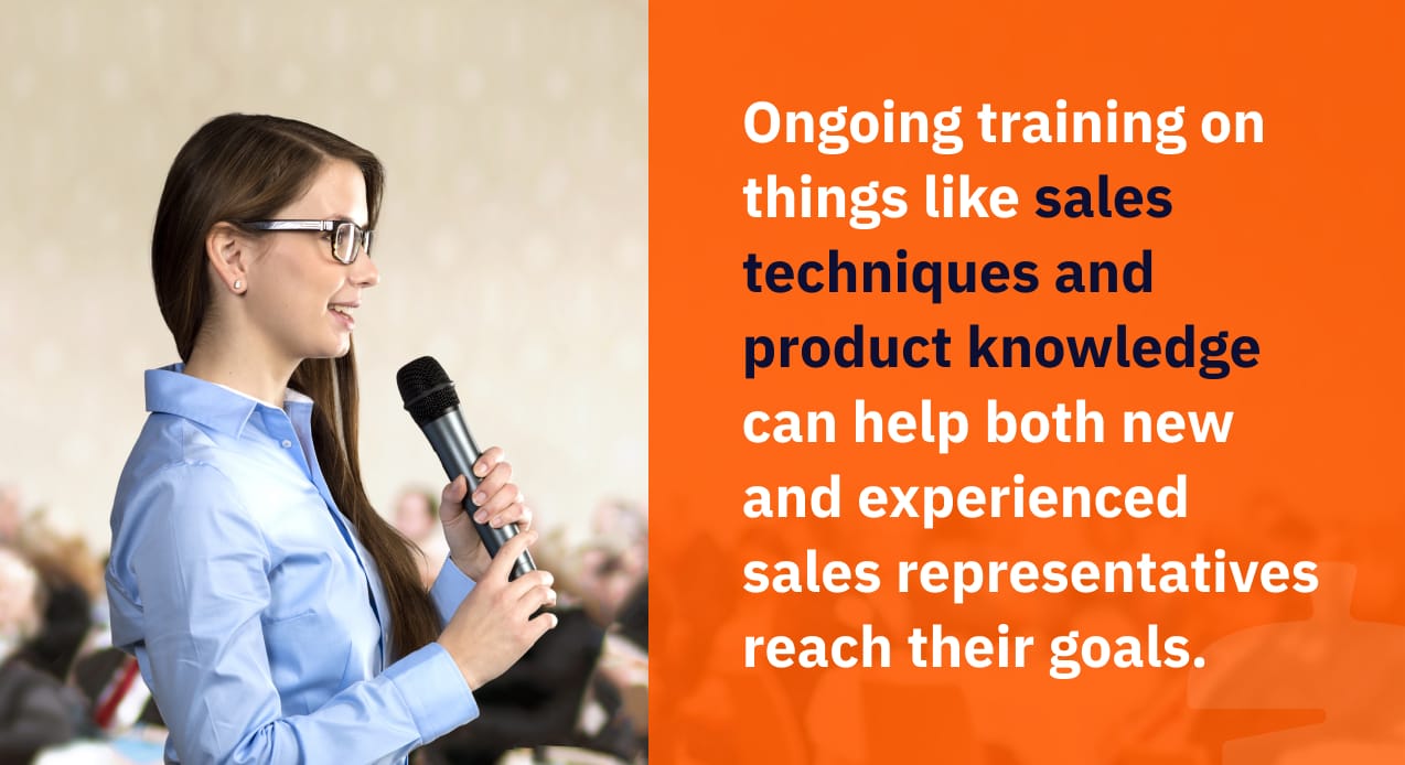 the benefits of ongoing training for sales reps