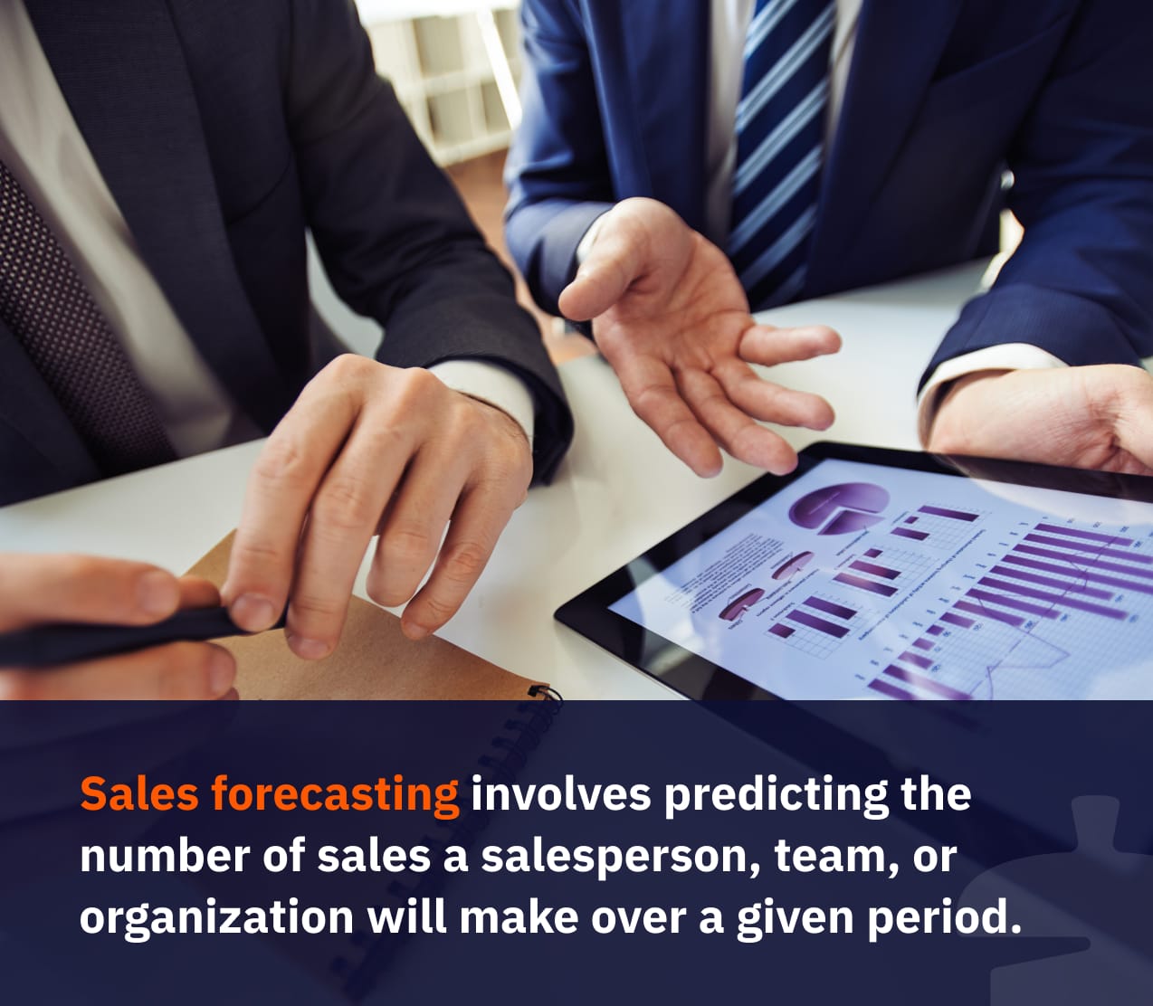 Sales forecasting involves predicting the number of sales a salesperson, team, or organization will make over a given period