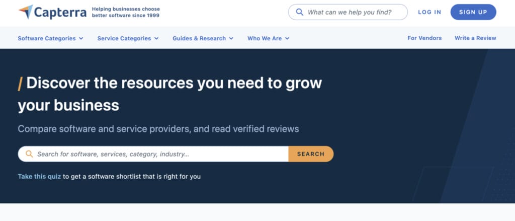 Capterra free sales prospecting software