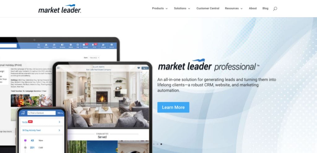 market leader crm real estate software