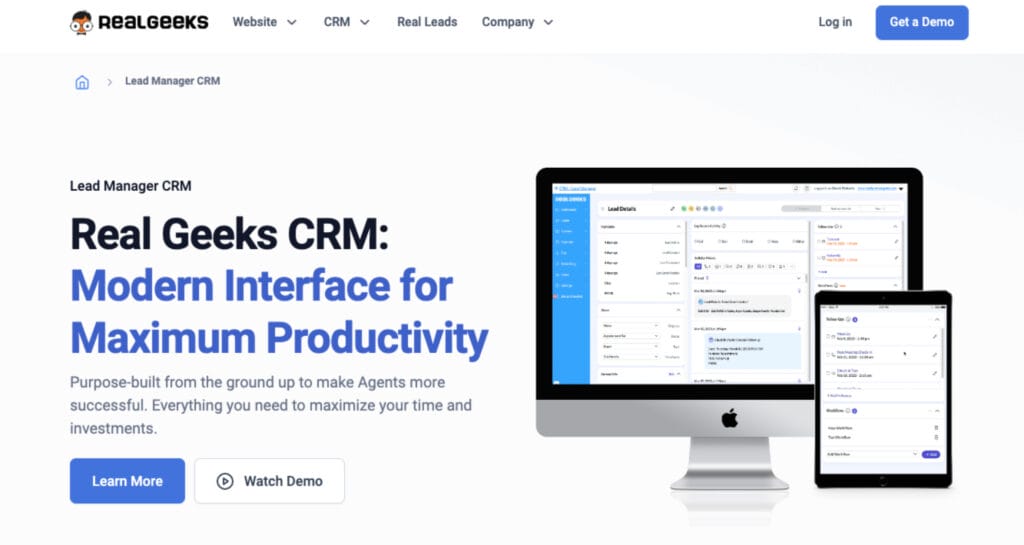 real geeks crm real estate software