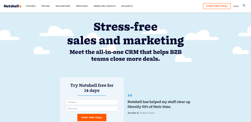 Nutshell homepage
