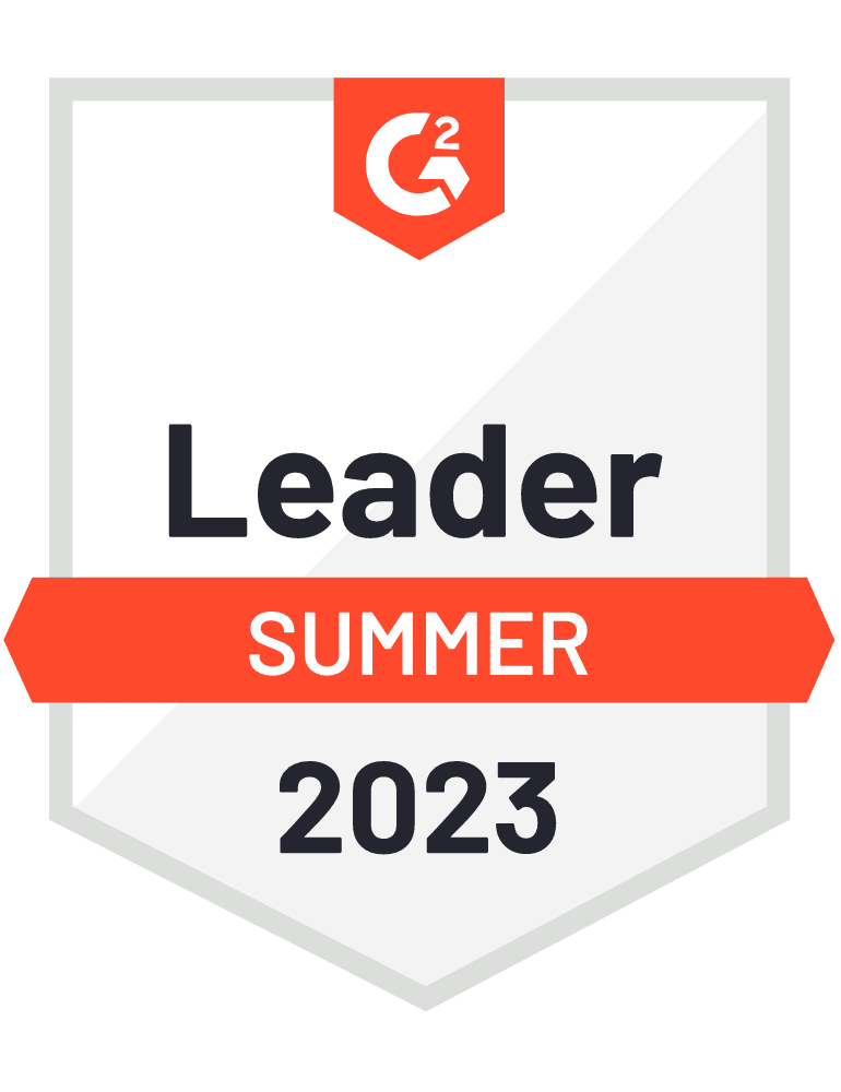 G2 leader badge for summer 2023