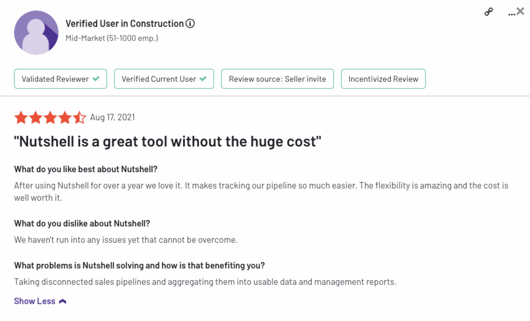 G2 review from construction industry pro