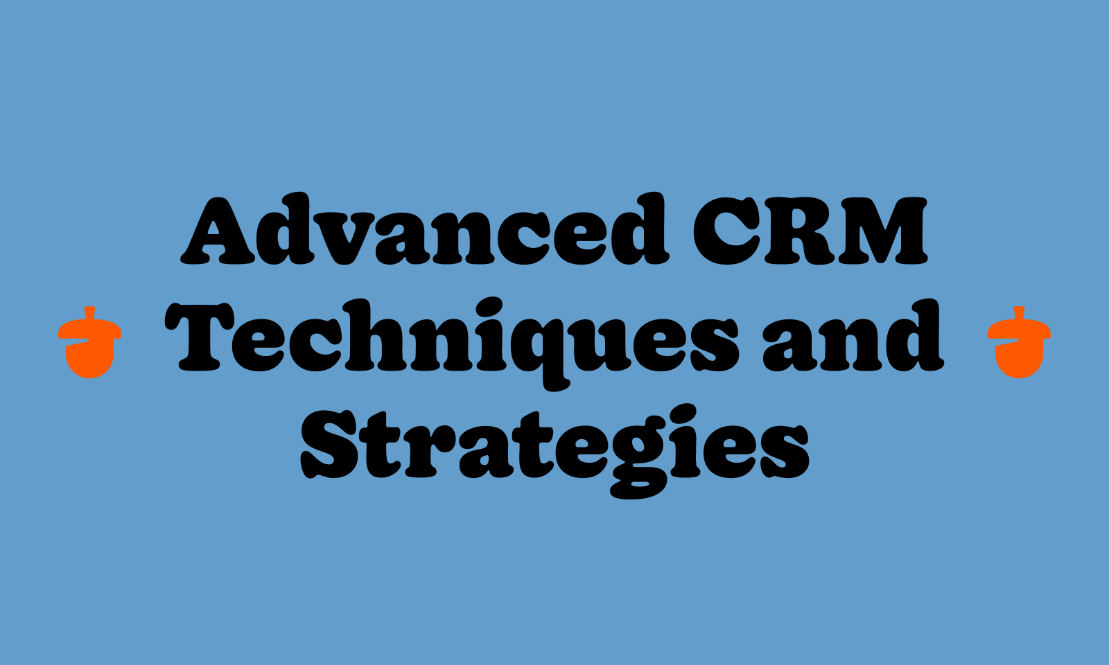 Advanced CRM Techniques and Strategies