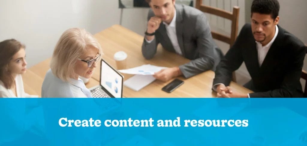 create content and resources