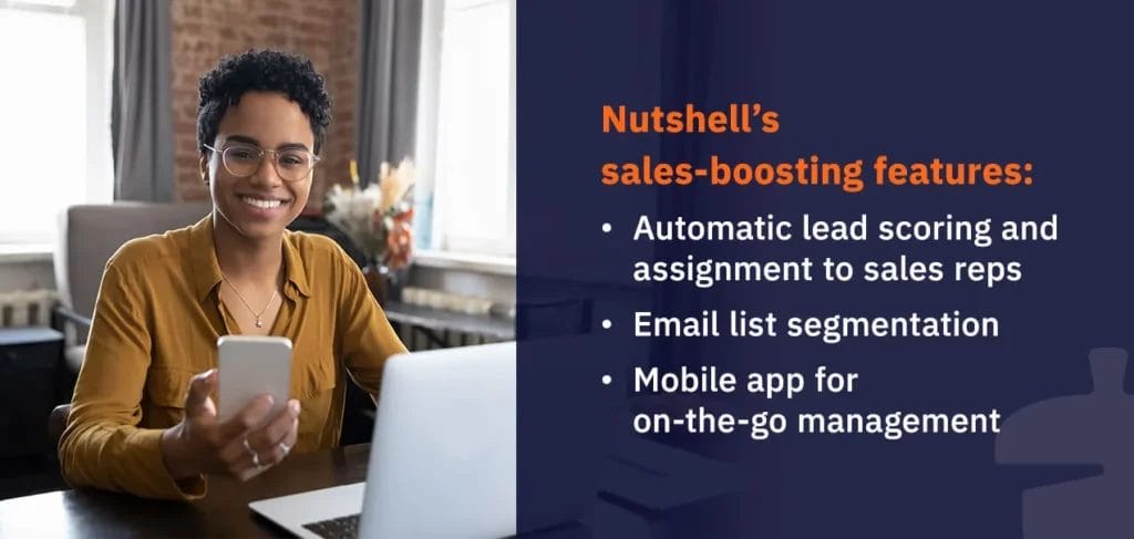 nutshell’s b2b crm sales boosting features