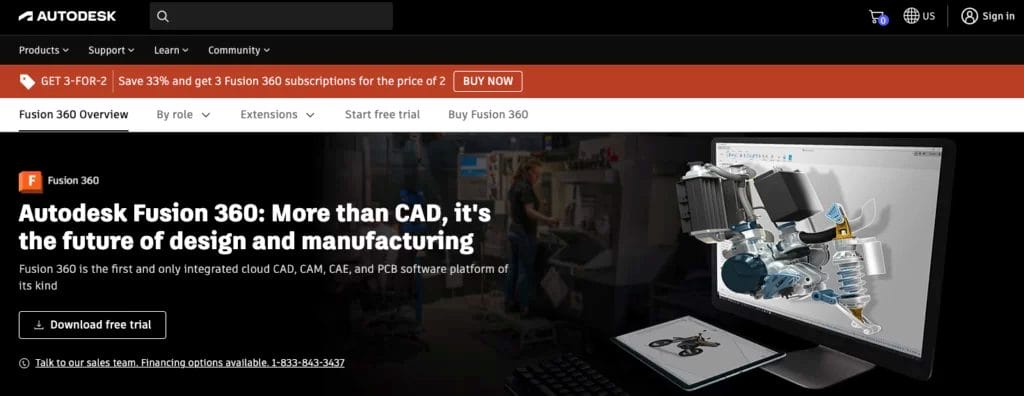 autodesk fusion 360 cad manufacturing software