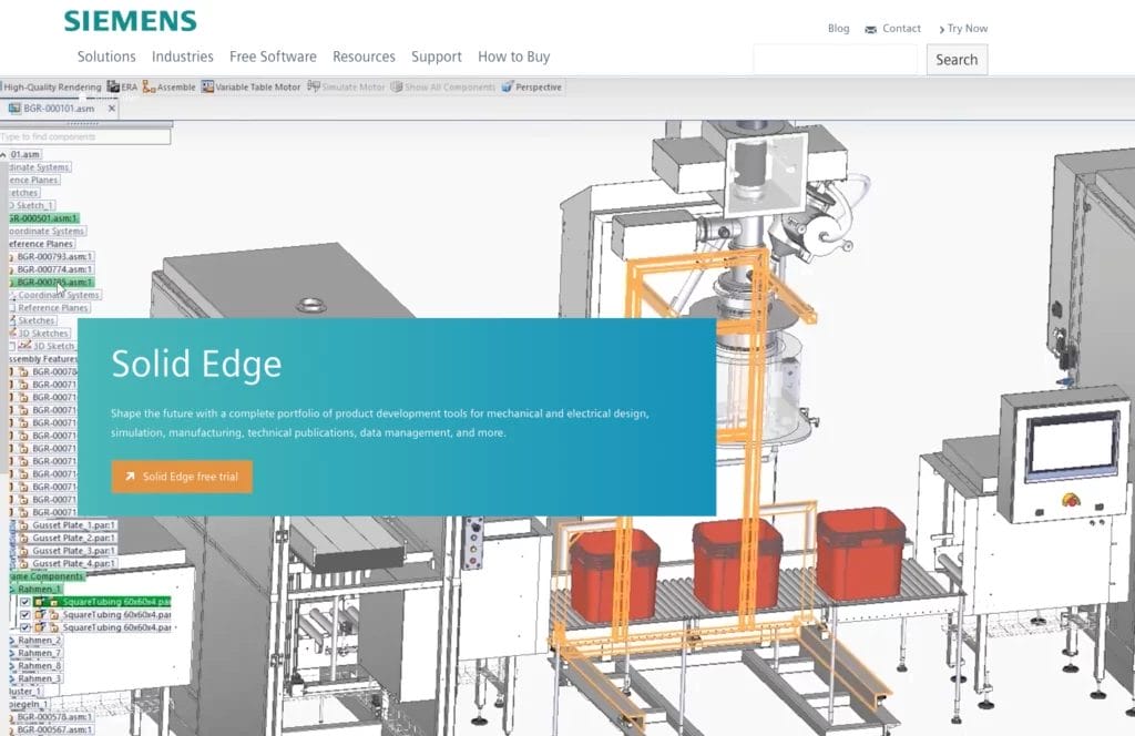 solidedge cad software for manufacturing
