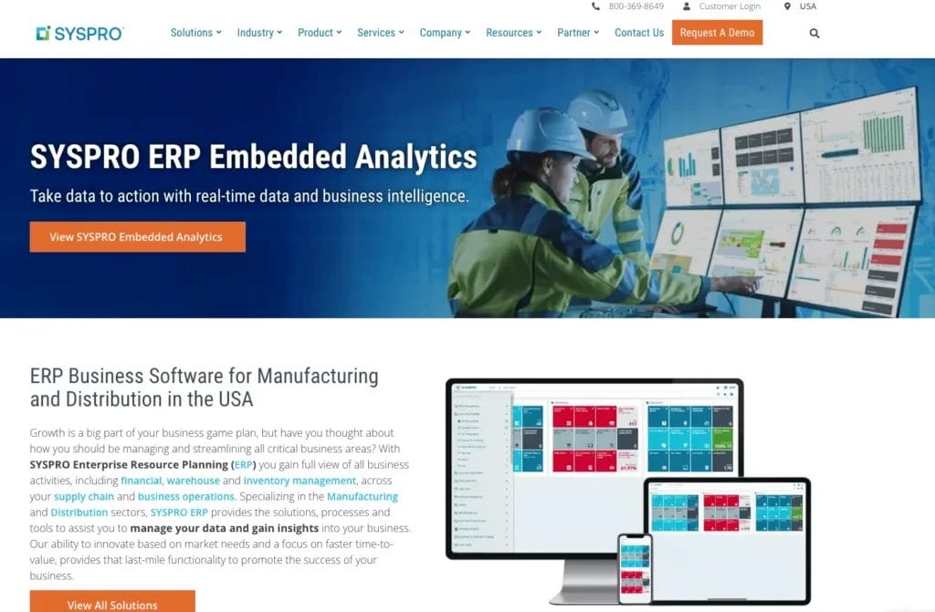 syspro erp software for manufacturing companies