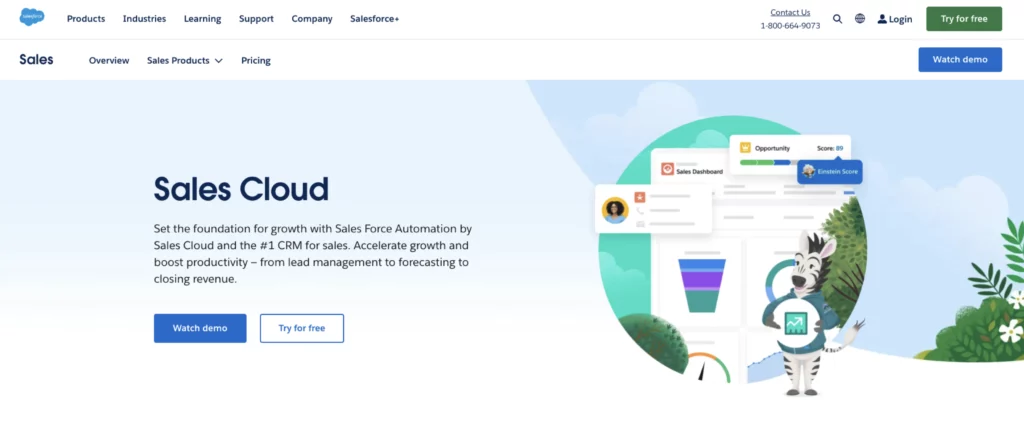 salesforce sales cloud lead tracking software