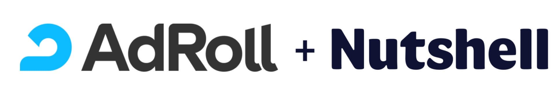 adroll and nutshell logos integration graphic