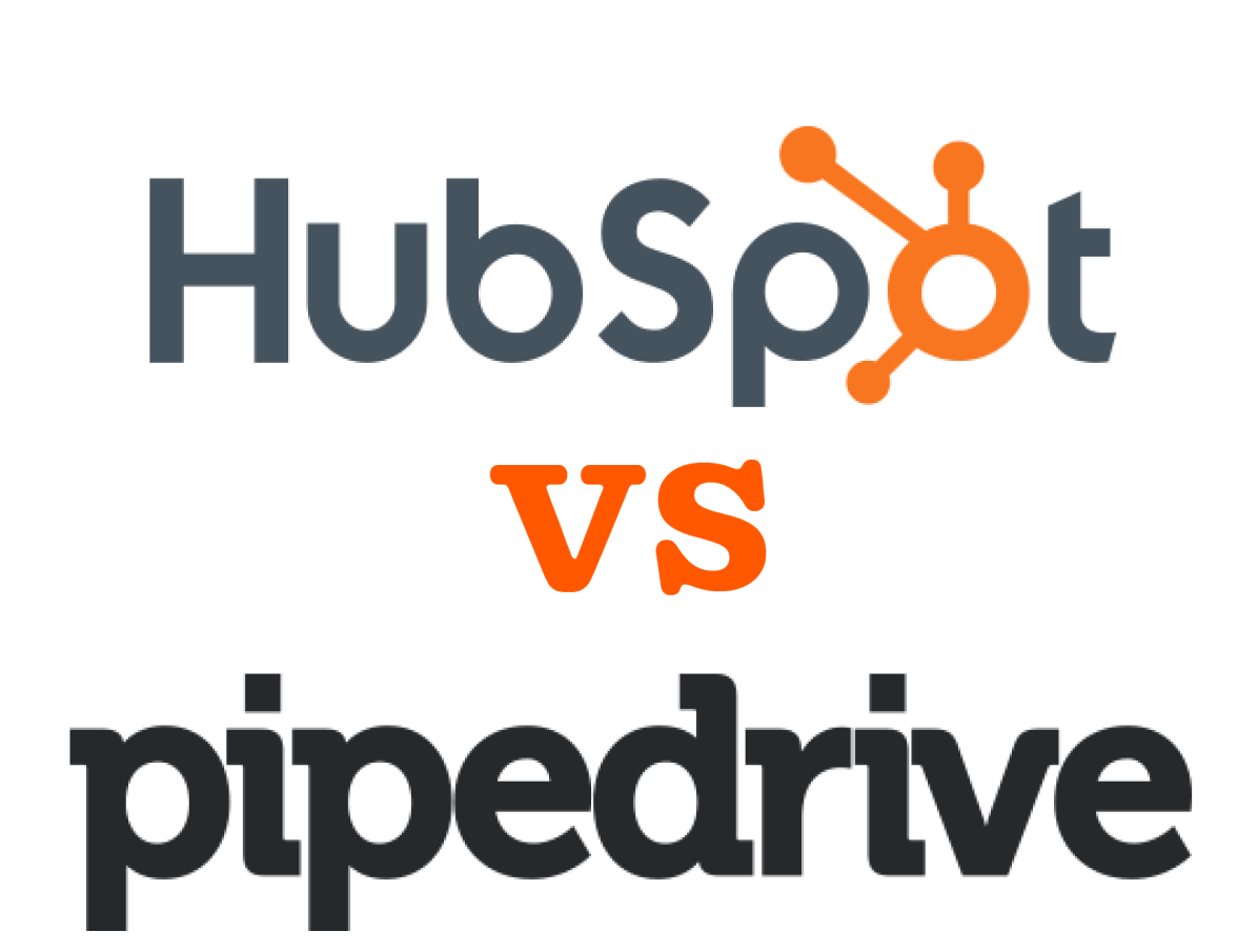 hubspot vs pipedrive logoer grafik
