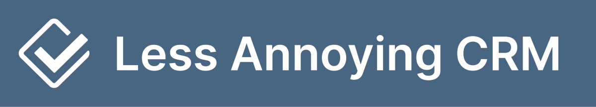 less annoying crm logo with text