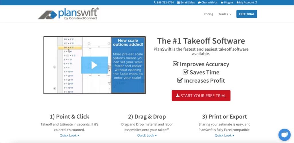 Planswift homepage-estimate software for landscaping companies
