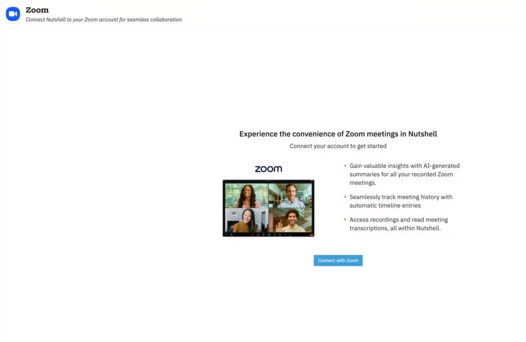 Connect Zoom in Nutshell