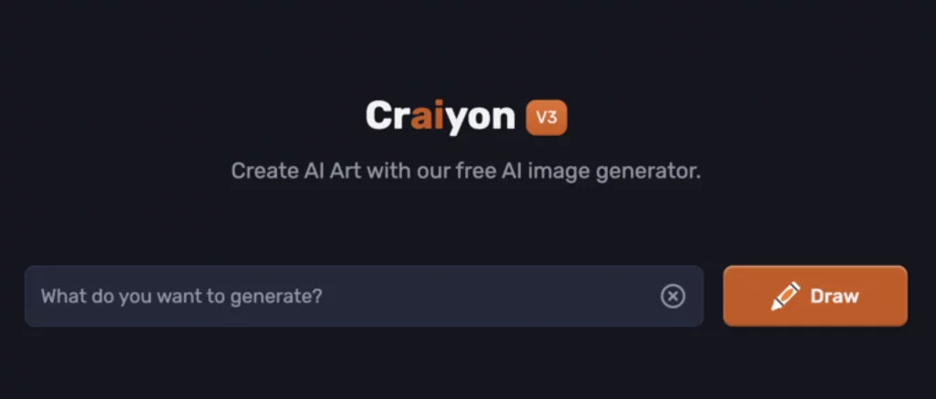 Craiyon AI art generator