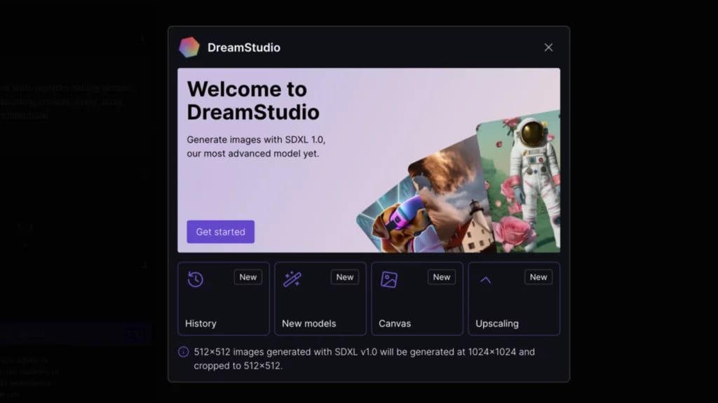 DreamStudio AI image generator