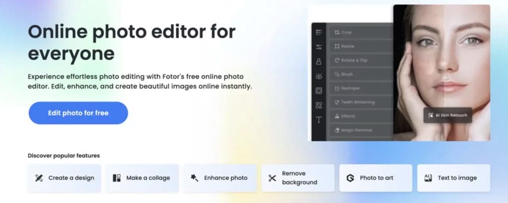 Fotor best AI photo generator