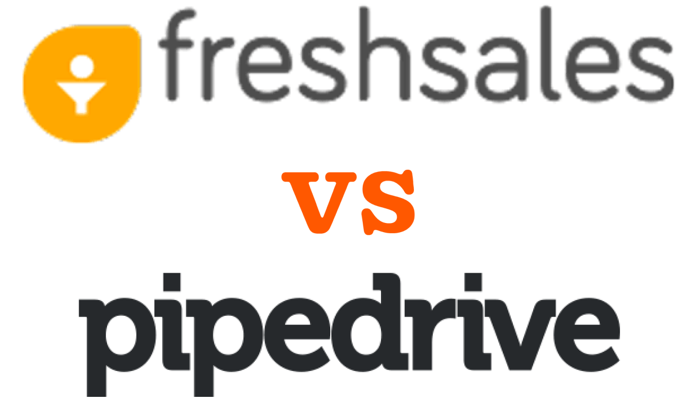 Freshsales vs Pipedrive-logoer - grafisk fremstilling